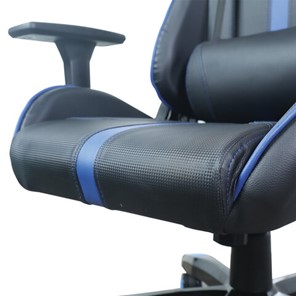 Компьютерное кресло BRABIX "GT Carbon GM-120", две подушки, экокожа, черное/синее, 531930 в Элисте - предосмотр 11