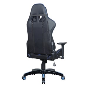 Компьютерное кресло BRABIX "GT Carbon GM-120", две подушки, экокожа, черное/синее, 531930 в Элисте - предосмотр 5