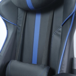 Компьютерное кресло BRABIX "GT Carbon GM-120", две подушки, экокожа, черное/синее, 531930 в Элисте - предосмотр 9