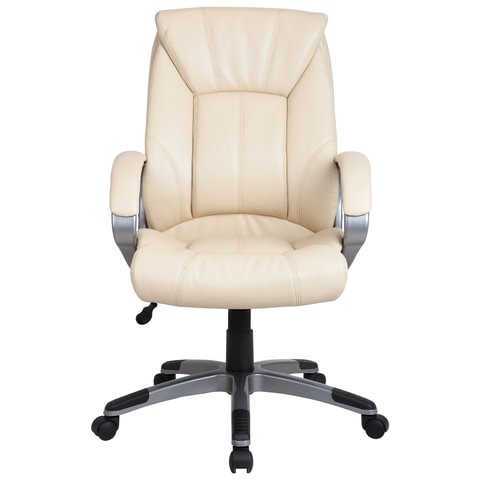 Кресло офисное BRABIX "Maestro EX-506", экокожа, бежевое, 531168 в Элисте - изображение 3