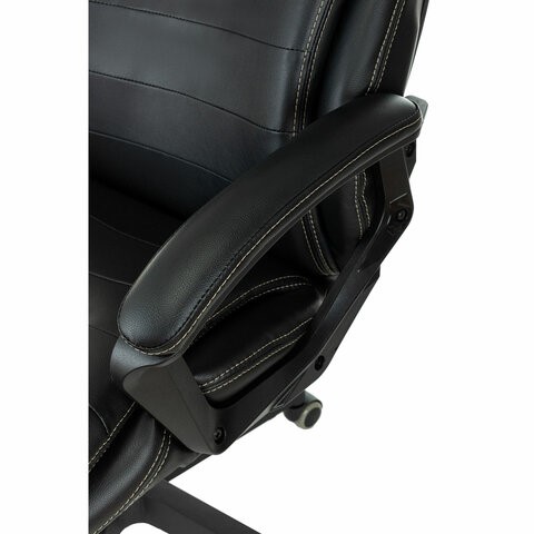 Кресло компьютерное Brabix Premium Omega EX-589 (экокожа, черное) 532094 в Элисте - изображение 4