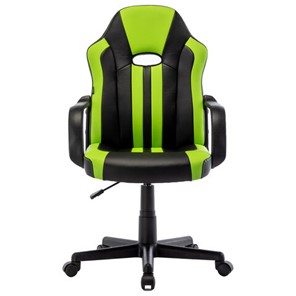 Кресло офисное BRABIX "Stripe GM-202", экокожа, черное/зеленое, 532511 в Элисте - предосмотр 4