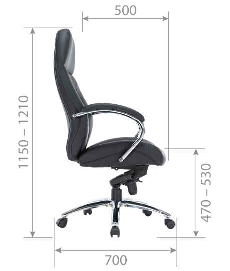 Компьютерное кресло CH791 экокожа черная в Элисте - изображение 4