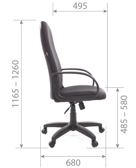 Кресло офисное CHAIRMAN 279 JP15-2, цвет черный в Элисте - изображение 5