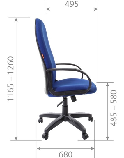Кресло CHAIRMAN 279 TW 12, цвет серый в Элисте - изображение 5