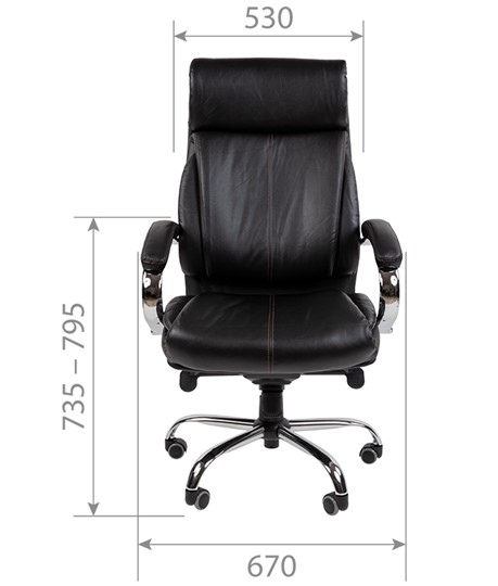 Офисное кресло CHAIRMAN 423 Натуральная кожа\Экокожа в Элисте - изображение 3