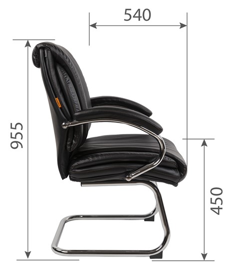 Кресло CHAIRMAN 423V Экокожа черная в Элисте - изображение 4