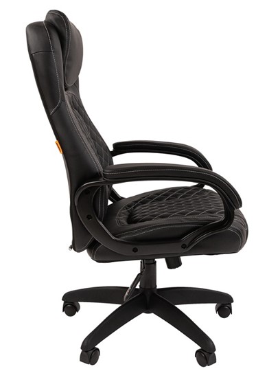 Компьютерное кресло CHAIRMAN 432, экокожа, цвет черный в Элисте - изображение 5