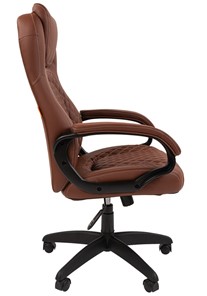 Офисное кресло CHAIRMAN 432, экокожа, цвет коричневый в Элисте - предосмотр 4