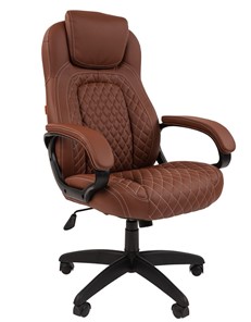 Офисное кресло CHAIRMAN 432, экокожа, цвет коричневый в Элисте - предосмотр 1