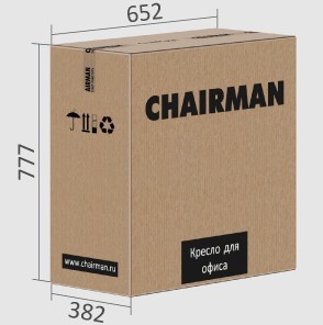 Офисное кресло CHAIRMAN 432, экокожа, цвет коричневый в Элисте - предосмотр 7