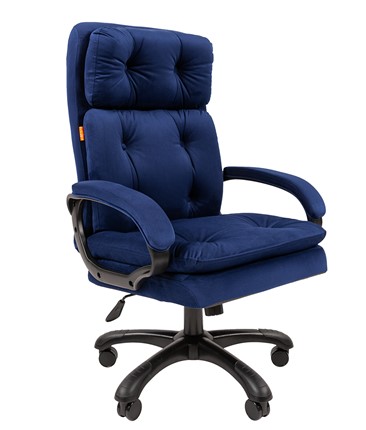 Кресло компьютерное CHAIRMAN 442 Ткань синий в Элисте - изображение