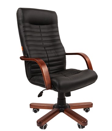 Офисное кресло CHAIRMAN 480 WD, экокожа, цвет черный в Элисте - изображение