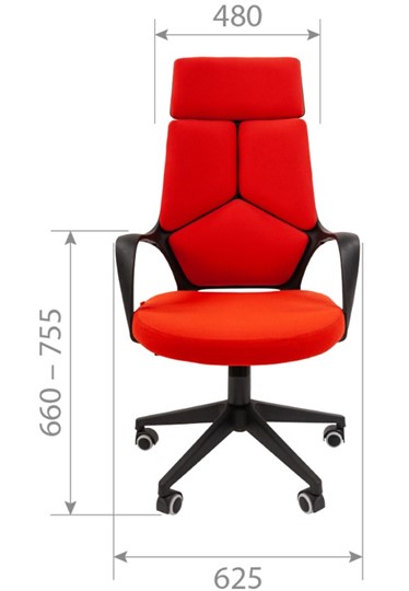 Кресло офисное CHAIRMAN 525, серое в Элисте - изображение 1