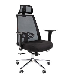 Офисное кресло CHAIRMAN 535 LUX сетчатый акрил черный / полиэстер черный в Элисте