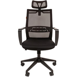 Кресло офисное CHAIRMAN 545 сетка/ткань черный в Элисте - предосмотр 1