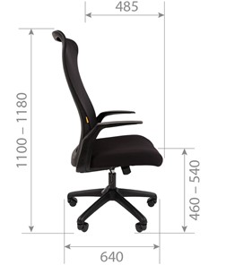 Компьютерное кресло CHAIRMAN 573, черное в Элисте - предосмотр 8