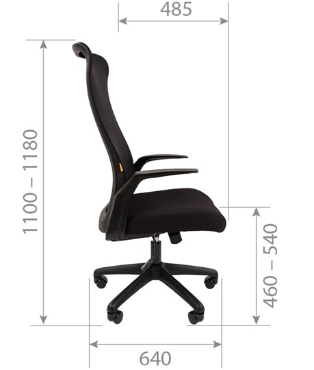 Компьютерное кресло CHAIRMAN 573, черное в Элисте - изображение 8