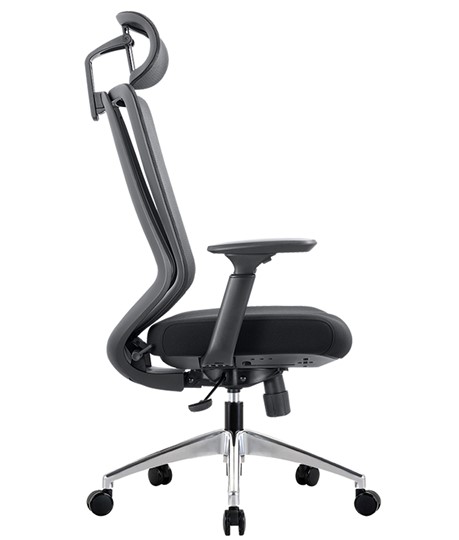 Кресло офисное CHAIRMAN 580 Сетчатый акрил серый / Полиэстер черный в Элисте - изображение 4