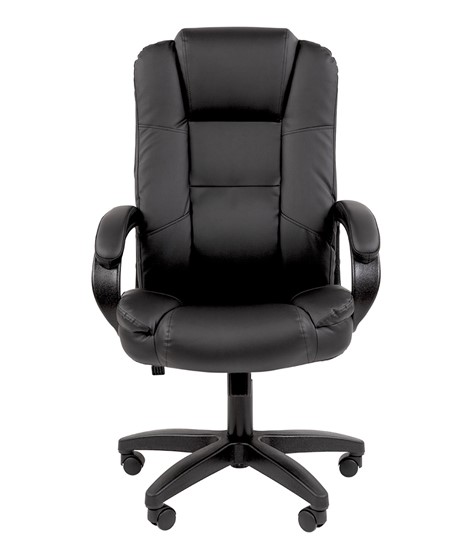 Кресло CHAIRMAN 600 LT экокожа черная в Элисте - изображение 1