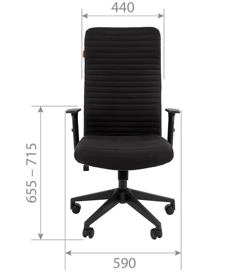 Офисное кресло CHAIRMAN 611 черный в Элисте - изображение 3