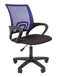 Кресло офисное CHAIRMAN 696 black LT, синий в Элисте - предосмотр