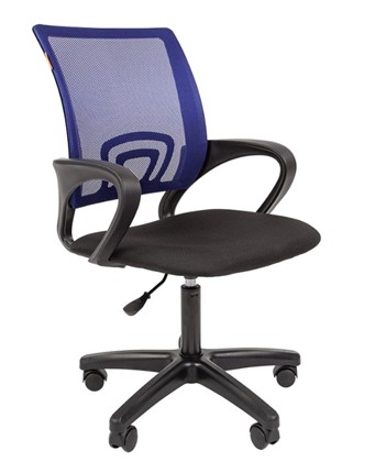 Кресло офисное CHAIRMAN 696 black LT, синий в Элисте - изображение