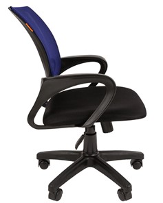 Кресло компьютерное CHAIRMAN 696 black Сетчатый акрил DW61 синий в Элисте - предосмотр 2