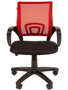 Кресло компьютерное CHAIRMAN 696 black Сетчатый акрил DW69 красный в Элисте - предосмотр 4