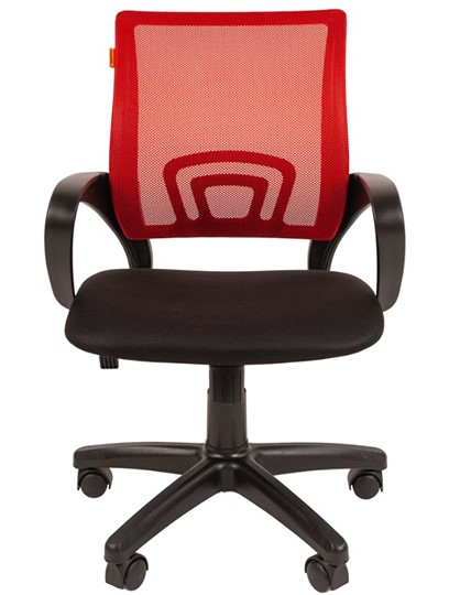 Кресло компьютерное CHAIRMAN 696 black Сетчатый акрил DW69 красный в Элисте - изображение 4