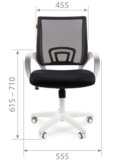 Компьютерное кресло CHAIRMAN 696 white, tw12-tw04 серый в Элисте - изображение 1