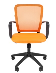 Кресло CHAIRMAN 698 black TW, ткань, цвет оранжевый в Элисте - предосмотр 1