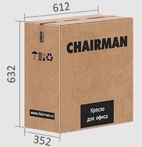 Кресло CHAIRMAN 698 black TW, ткань, цвет оранжевый в Элисте - предосмотр 5