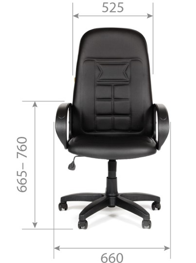 Кресло офисное CHAIRMAN 727 Terra, цвет черный в Элисте - изображение 4