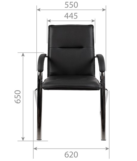 Кресло CHAIRMAN 851 экокожа черная (2 шт. в комплекте) в Элисте - изображение 3