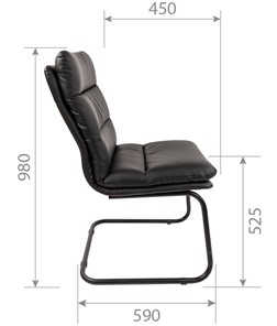 Компьютерное кресло CHAIRMAN 919V черное в Элисте - предосмотр 6