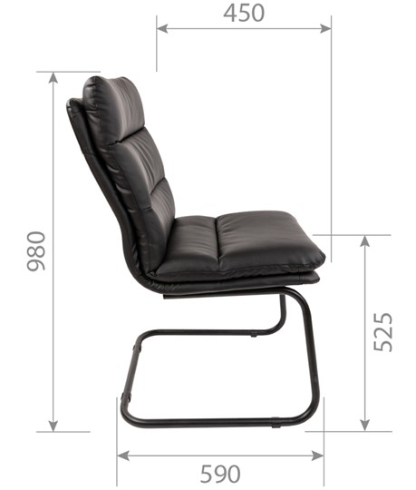 Компьютерное кресло CHAIRMAN 919V черное в Элисте - изображение 6