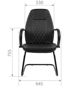 Кресло компьютерное CHAIRMAN 950V LT Экокожа черная в Элисте - предосмотр 3