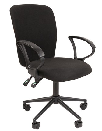 Офисное кресло CHAIRMAN 9801 BLACK, черное в Элисте - изображение