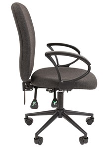Кресло компьютерное CHAIRMAN 9801 BLACK, серое в Элисте - предосмотр 5