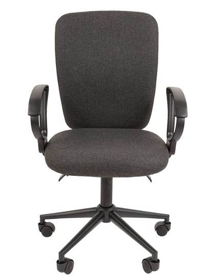 Кресло компьютерное CHAIRMAN 9801 BLACK, серое в Элисте - изображение 4