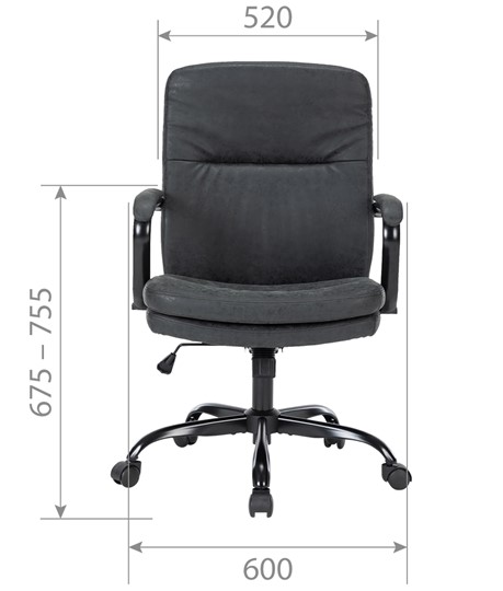 Офисное кресло CHAIRMAN CH301 серое в Элисте - изображение 2