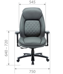 Офисное кресло CHAIRMAN CH403, черный, эко кожа в Элисте - предосмотр 3