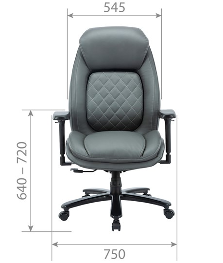 Офисное кресло CHAIRMAN CH403, черный, эко кожа в Элисте - изображение 3
