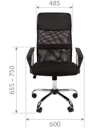 Кресло CHAIRMAN CH610 N, черный в Элисте - изображение 1