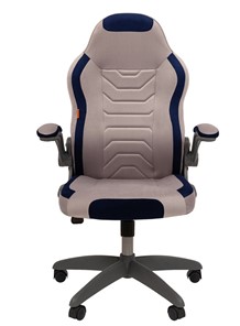 Кресло офисное CHAIRMAN Game 50 цвет TW серый/синий в Элисте - предосмотр 3