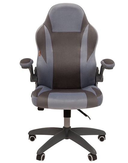 Кресло компьютерное CHAIRMAN Game 55 цвет TW голубой/серый в Элисте - изображение 3