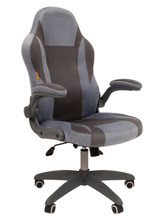Кресло компьютерное CHAIRMAN Game 55 цвет TW голубой/серый в Элисте - изображение