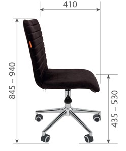 Компьютерное кресло CHAIRMAN 020, черное в Элисте - предосмотр 2