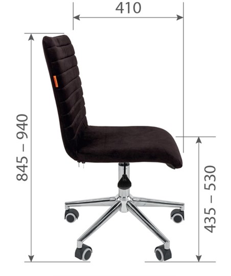 Кресло офисное CHAIRMAN 020, черное экокожа в Элисте - изображение 2